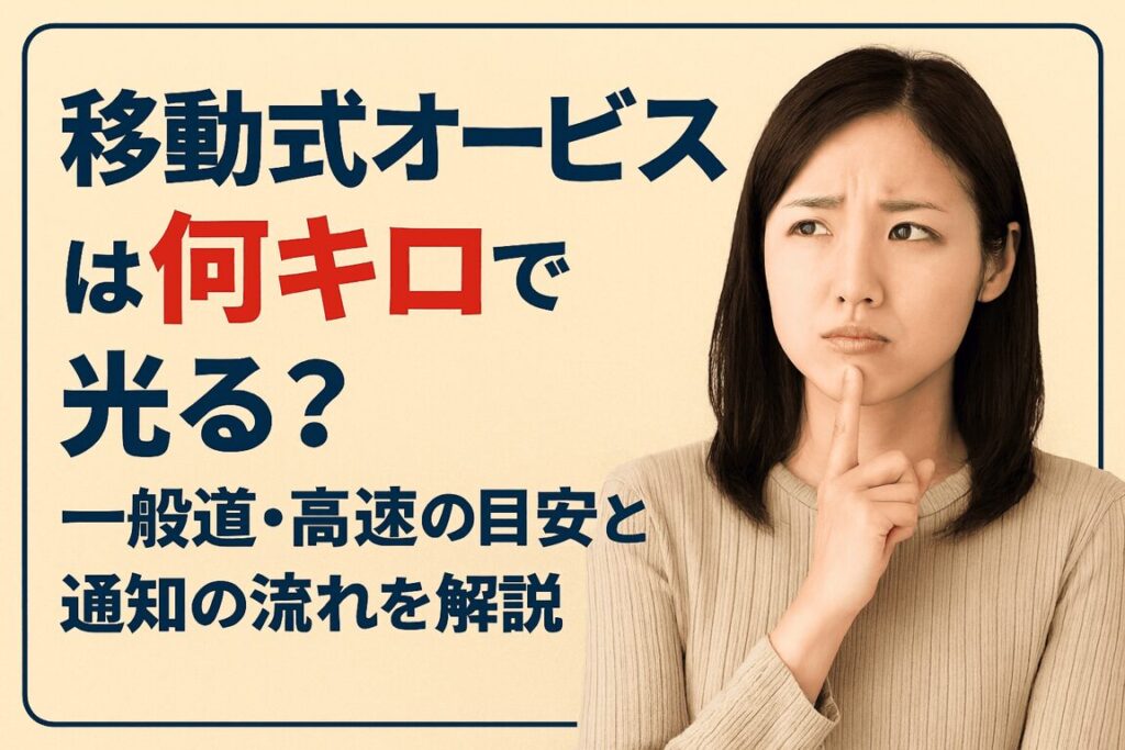 移動式オービスって何キロで光るの？実際の基準を調べてみた！