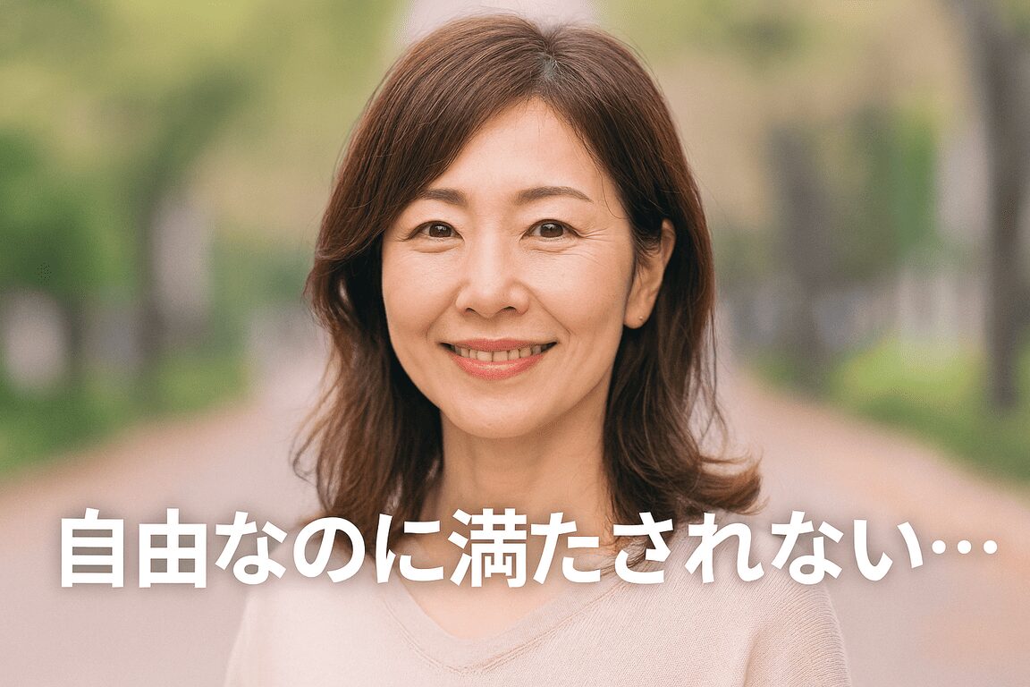 自由なのに満たされない…50代主婦が見つけた生きがいの見つけ方✨【今すぐできる3つのヒント】