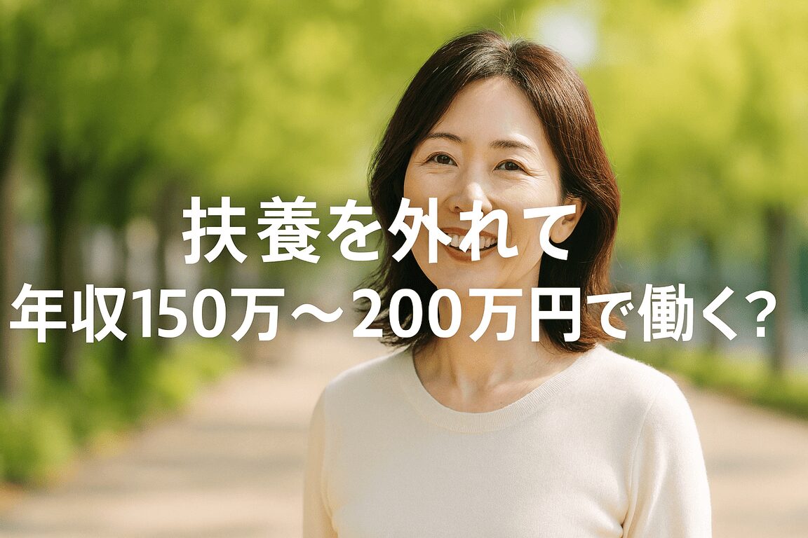 扶養を外れて年収150万〜200万円で働くのは損？50代主婦が3年だけ本気で働いて気づいたこと【2026年最新】