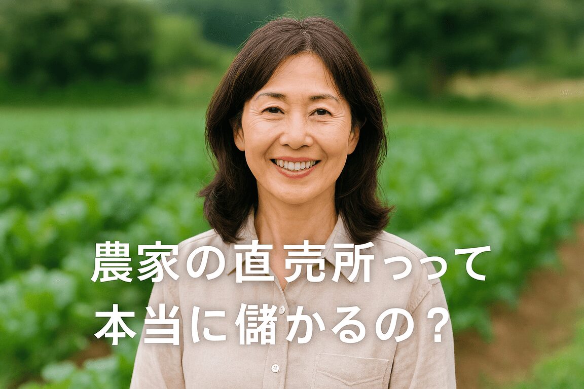 【50代主婦の本音】直売所デビューしたいけど儲かるの?失敗しそうで怖い私が調べまくった結果